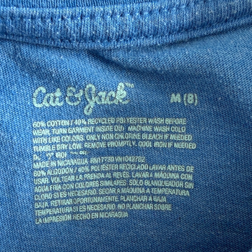 Cat & Jack Trio Short Sleeve Tees - Blue, Beige, Charcoal - Picture 7 of 8